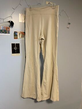 Old Navy Active Extra High-Rise Super-Flare Pants in Beige